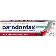 Parodontax Toothpaste for Bleeding Gums, Gingivitis Treatment and Cavity Prevention, Clean Mint - 3.4 Oz*