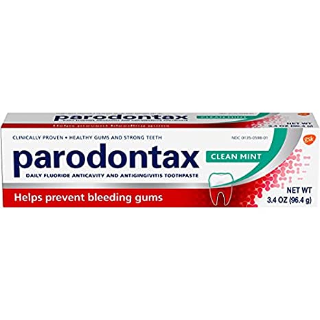 Parodontax Clean Mint Toothpaste For Gum Health, Helps Cavity Prevention, Anticavity And Antigingivitis - 3.4 Oz (3-Pack)