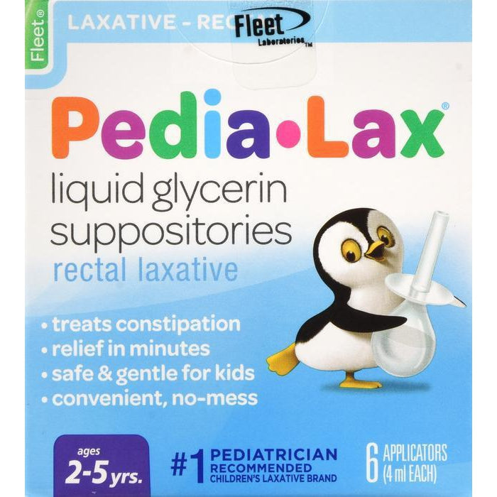 Fleet Pedia-Lax Liquid Glycerin Suppositories - 6 Applicators