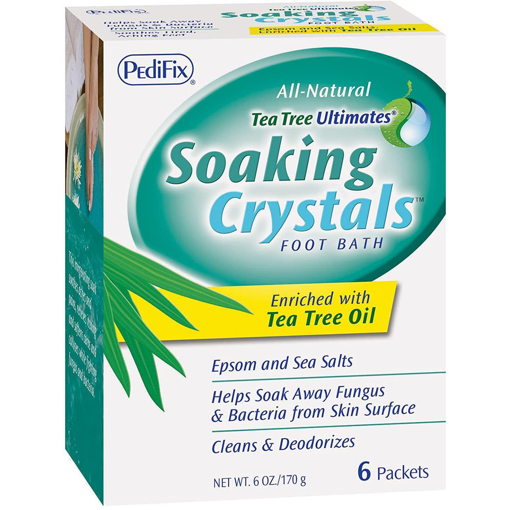 Pedifix Soaking Crystals Foot Bath, 6 Packets, 1 Ounce per Packet