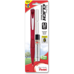 Pentel Twist Erase Click Automatic Pencil with 2 Eraser Refills and Lead, 0.5mm, 1 Pack