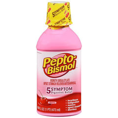Pepto-Bismol Cherry Liquid 5 Symptom Relief - 16 oz