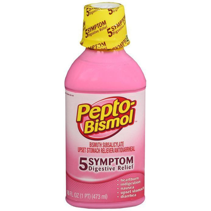 Pepto-Bismol Original Liquid 5 Symptom Relief - 16 Oz
