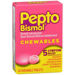 Pepto Bismol Chewable Tablets, Original Flavor - 30 count