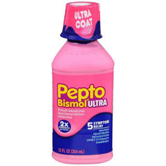 Pepto Bismol Ultra 5 Symptom Stomach Relief Liquid, Original - 12 oz