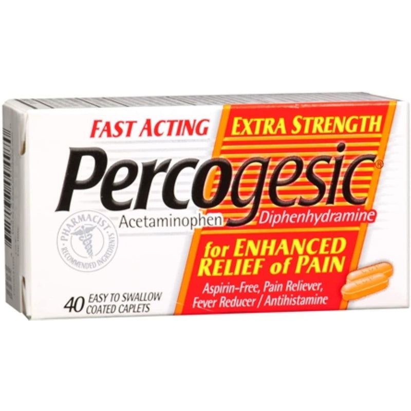 Percogesic Extra Strength Pain Relief, Aspirin Free, 40 Coated Caplets