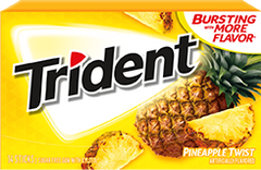 Trident Pineapple Twist Flavor, 1 Pack, 14 Sticks