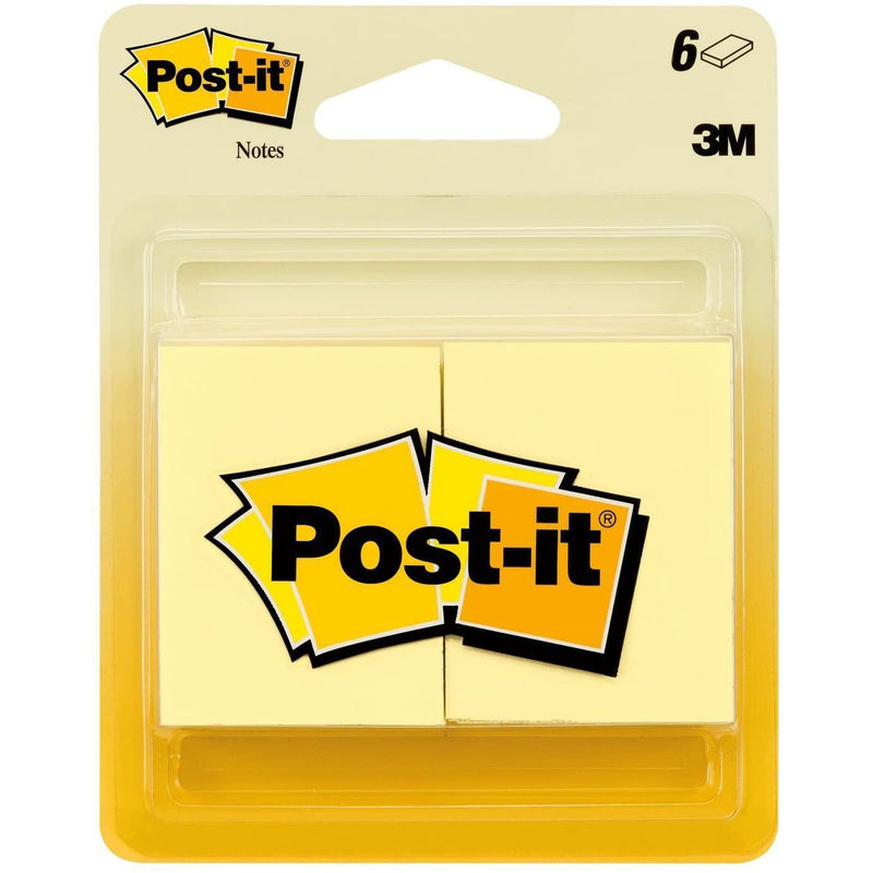 Post-it Notes, America's #1 Favorite Sticky Note, 6 Pack Mini