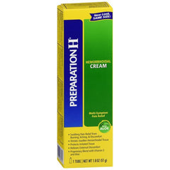 Preparation H Hemorrhoid Cream, Multi-symptom Pain Relief With Aloe, Tube - 1.8 Oz