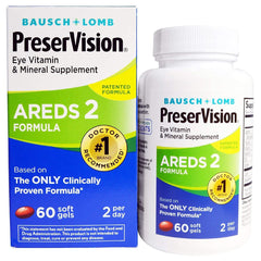 PreserVision Eye Vitamin and Mineral Supplement, AREDS 2 Formula, 60 Count