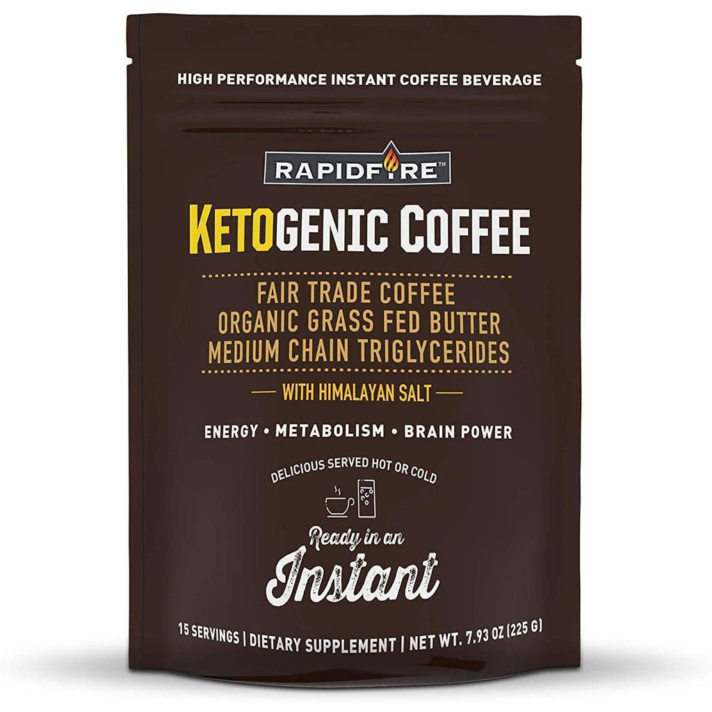 Rapid Fire Ketogenic High Performance Instant Coffee Mix, Supports Energy and Metabolism, 7.93 oz, 15 Servings