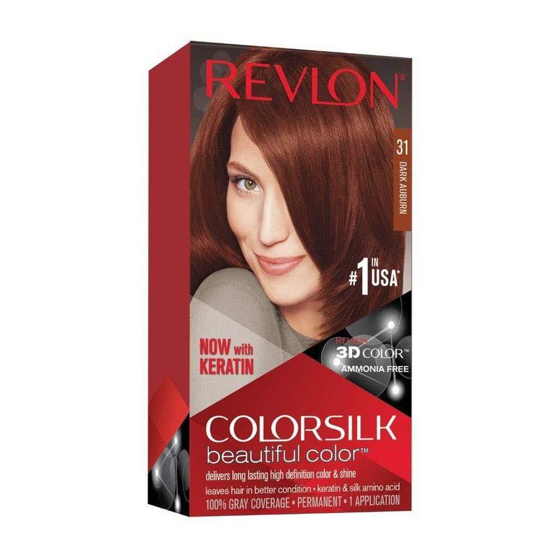 Revlon Color Silk Hair Color, [31] Dark Auburn, 1 COUNT