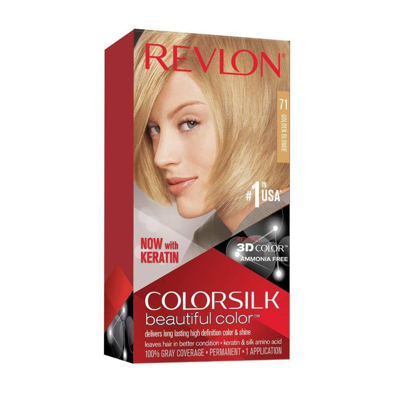Revlon Colorsilk Beautiful Color, 71 Golden Blonde, 1 COUNT