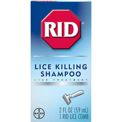 RID Lice Killing Shampoo, Includes Nit Comb, Bottle, 2.0 Ounces