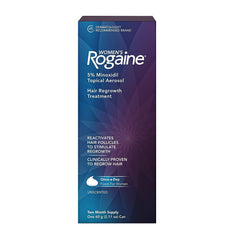 Women's Rogaine 5% Minoxidil Foam for Hair Thinning and Loss, Topical Treatment for Women's Hair Regrowth, 2-Month Supply
