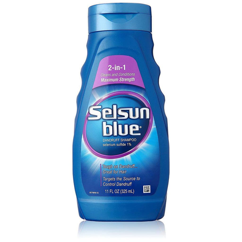 Selsun Blue Medicated Dandruff Shampoo/Conditioner 2-in-1 Treatment, 11 Oz