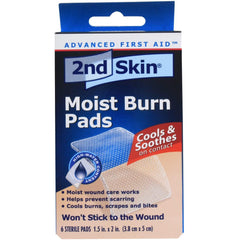 Spenco 2nd Skin Moist Burn Pads, Small (1.5 x 2 Inches), 6-Count