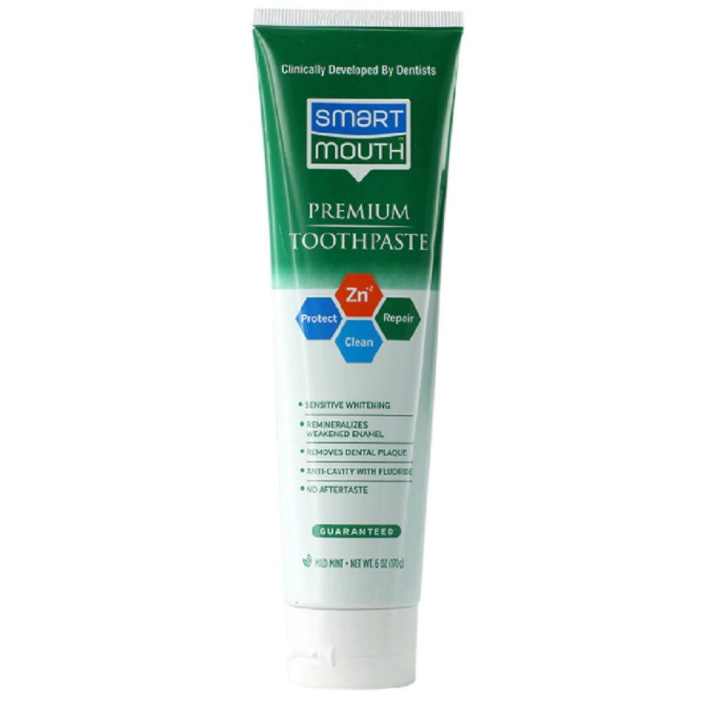 SmartMouth Premium Toothpaste Mild Mint, 6 oz