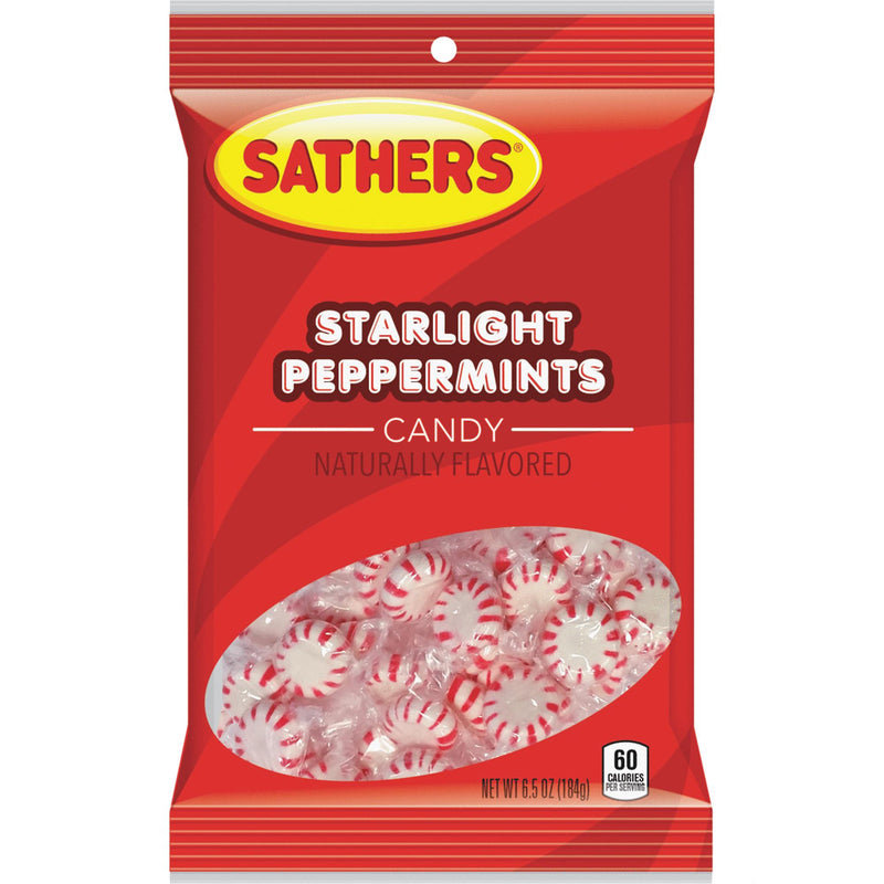 Sathers Candy, Starlight Peppermints, 4.2 Oz., 1 Bag