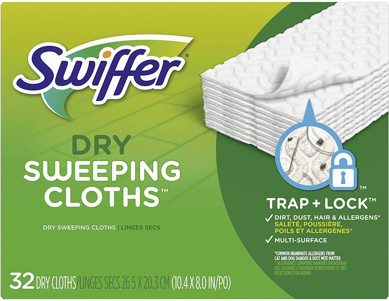 Swiffer Sweeper Dry Sweeping Pad Refills for Floor Unscented - 32 Count