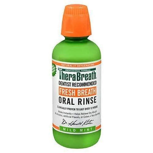 TheraBreath Fresh Breath Oral Rinse, Mild Mint, 16 Oz