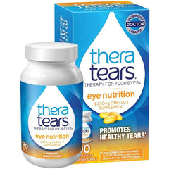 TheraTears 1200mg Omega 3 Supplement for Eye Nutrition, Softgels, 90 Count