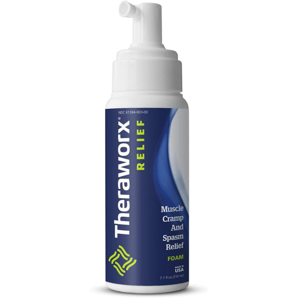 Theraworx Relief Fast-Acting FOAM for Leg Cramps, Foot Cramps and Muscle Soreness, 7.1 oz.