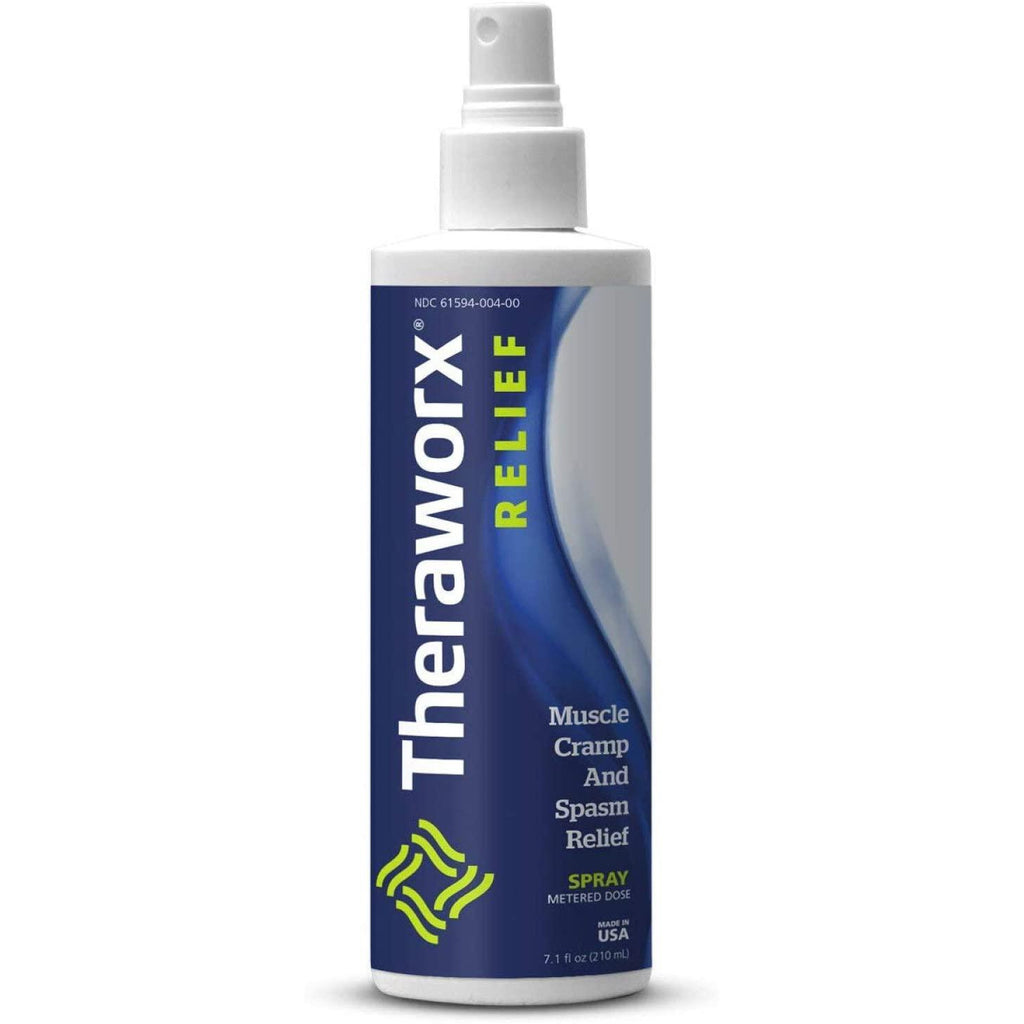 Theraworx Relief Fast-Acting Spray for Leg Cramps Foot Cramps and Muscle Soreness, 7.1oz