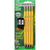TICONDEROGA My First Pencils, Wood-Cased #2 HB Soft, Pre-Sharpened with Eraser, Includes Bonus Sharpener, Yellow, 4-Pack