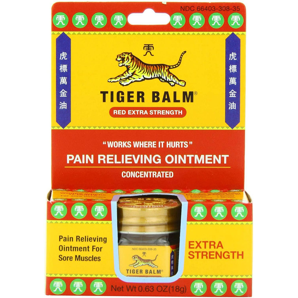 Tiger Balm Pain Relieving Ointment, Extra Strength, 0.63 Oz.