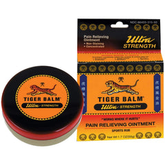 Tiger Balm Pain Relieving Ointment, Ultra Strength, 0.63 Oz.