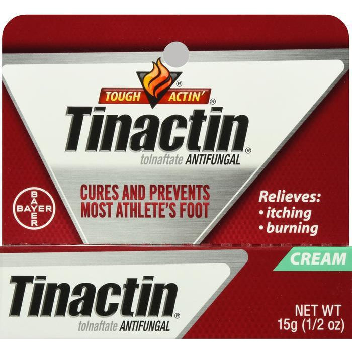 Tinactin Athlete's Foot Cream, Tolnaftate 1%, 0.5 Ounce