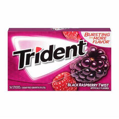 Trident Gum, Black Raspberry Twist, 14 Sticks, 1 Packs