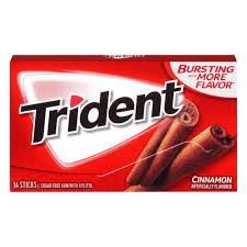 Trident Sugar Free Gum with Xylitol, Cinnamon, 14 Sticks, 1 Pack
