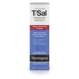 Neutrogena T/Sal Therapeutic Shampoo for Scalp Build-Up Control with Salicylic Acid, 4.5 Fl Oz.
