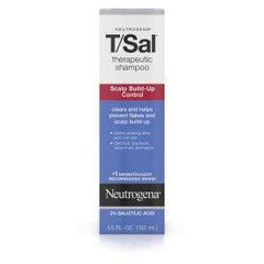 Neutrogena T/Sal Therapeutic Shampoo for Scalp Build-Up Control with Salicylic Acid, 4.5 Fl Oz.