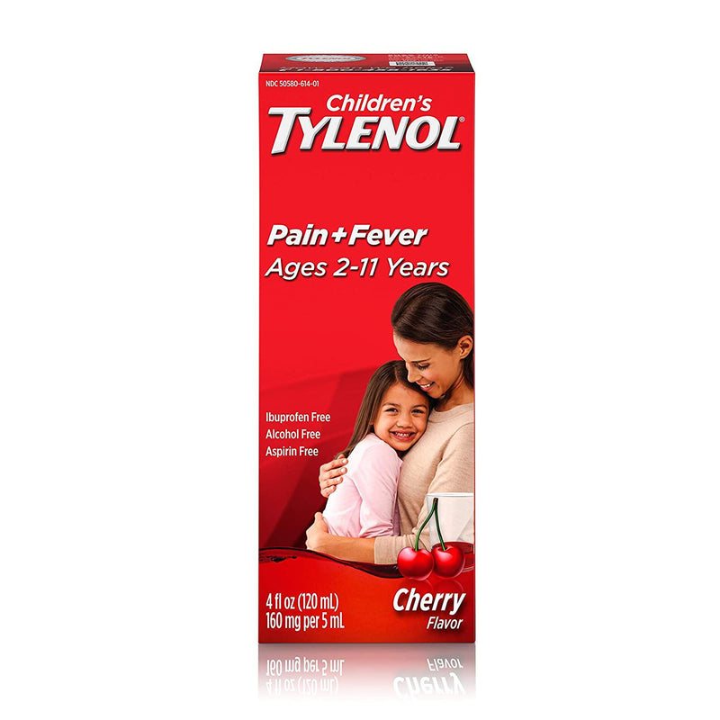 Children's Tylenol Oral Suspension Medicine with Acetaminophen, Cherry, 4 fl. oz