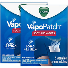 Vicks Vapopatch With Long Lasting Soothing Vapors, 5 Patches, Pack of 2*