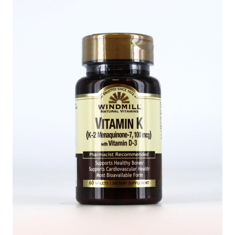 Windmill Vitamin K with Vitamin D-3 - 60 tablets