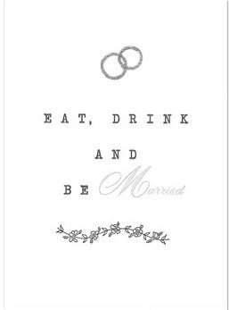 PAPYRUS Wedding - EAT DRINK AND BE MARRIED