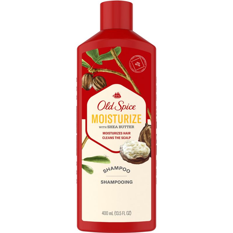 Old Spice Moisturize With Shea Butter, Shampoo For Men, 13.5 oz