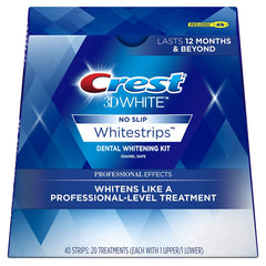 Crest 3D White Professional Effects Whitestrips Teeth Whitening Strips Kit, 20 treatments