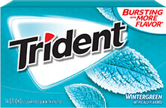 Trident Wintergreen Flavor, 1 Pack, 14 Sticks