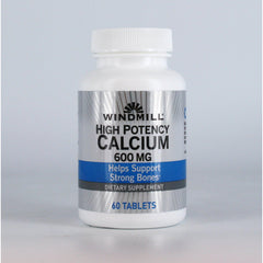 Windmill High Potency Calcium 600 mg - 60 Tablets*