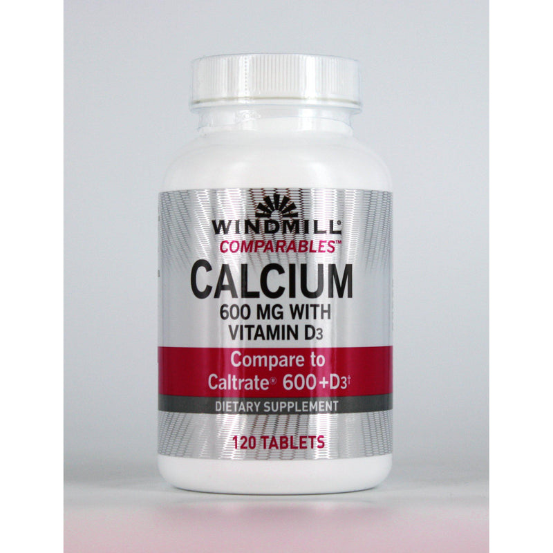 Windmill Calcium 600mg with Vitamin D3 - 120 Tablets