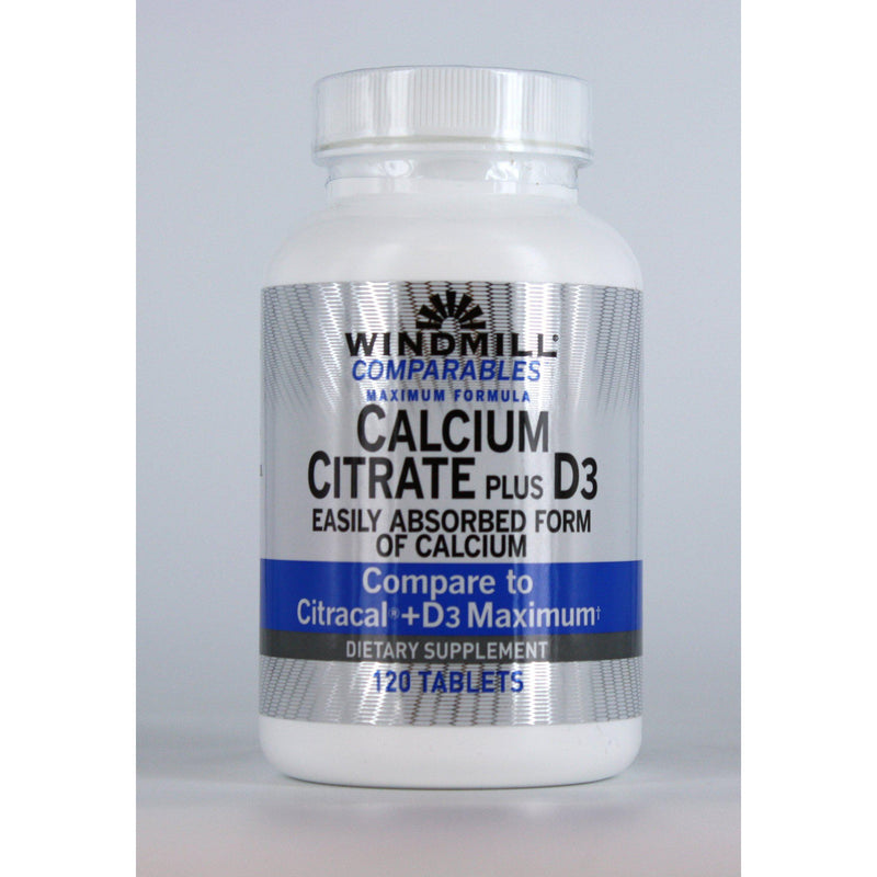 Windmill Calcium Citrate plus D3 - 120 Tablets