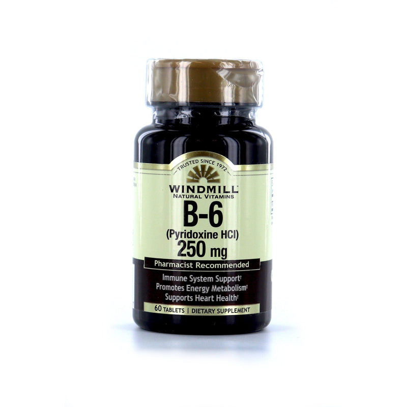 Windmill Vitamin B-6 250 mg - 60 Tablets