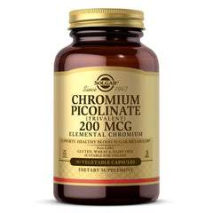 Solgar Chromium Picolinate 200 mcg Vegetable Capsules, 90 ct - Non GMO, Vegan, Gluten Free, Dairy Free, Kosher