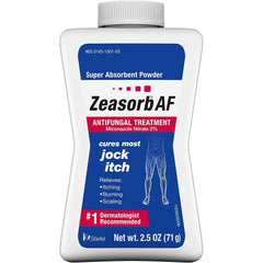 Zeasorb Super Absorbent Antifungal Treatment Powder for Jock Itch, 2.5 Ounce