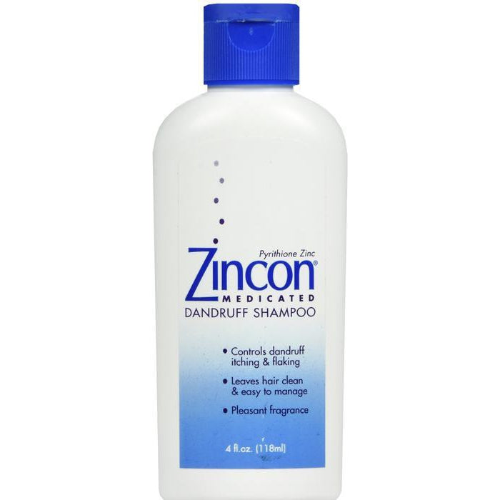 Zincon Medicated Dandruff Shampoo, 4 Fl Oz
